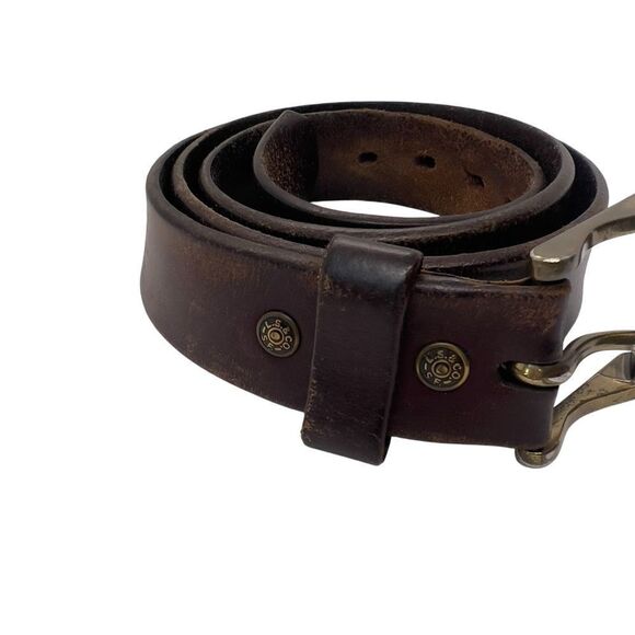 LEVI STRAUSS & CO. VINTAGE Brindle GENUINE LEATHER MENS BELT 40 11LV0204 - Picture 2 of 9